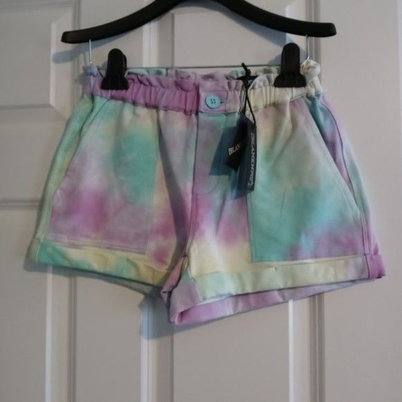 NWT Blank NYC High Waisted Tie Dye Shorts - Picture 5 of 5
